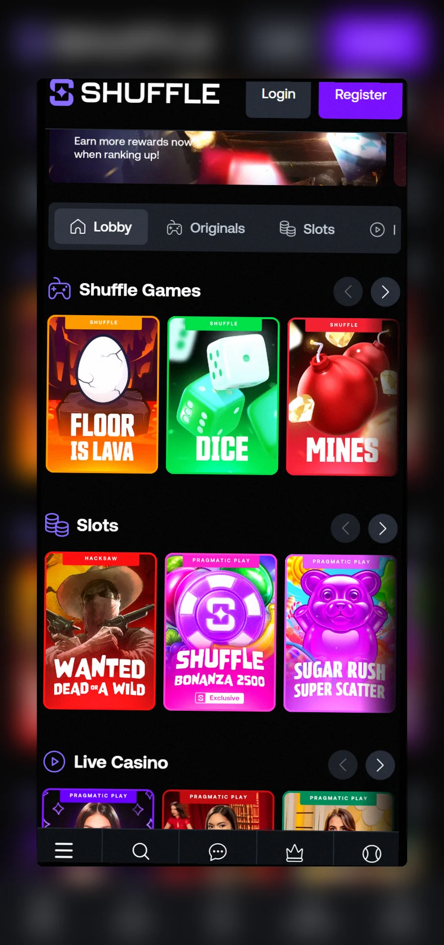 Shuffle Casino mobile Deutschland