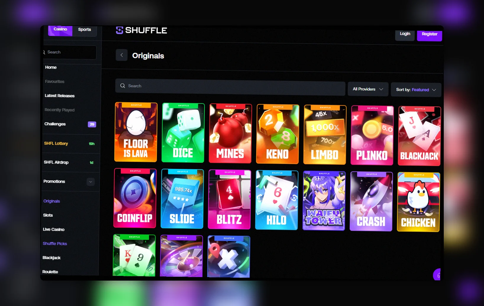 Shuffle Casino Originals Deutschland